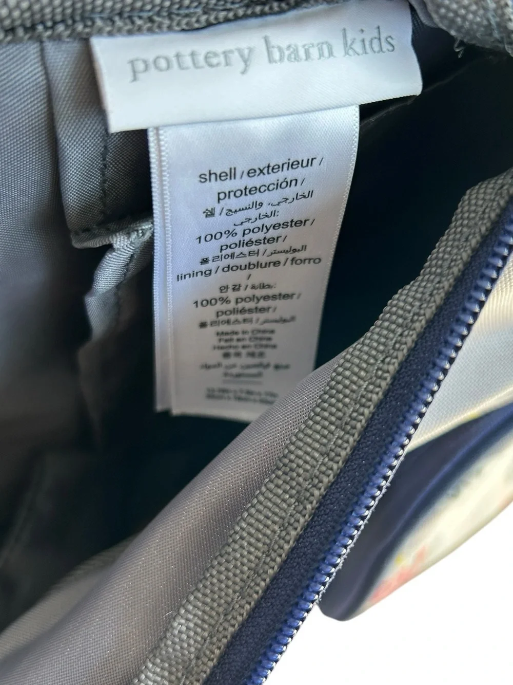 Pottery Barn Kids Construction Backpack - Blue, Yellow, Red Mackenzie Gray